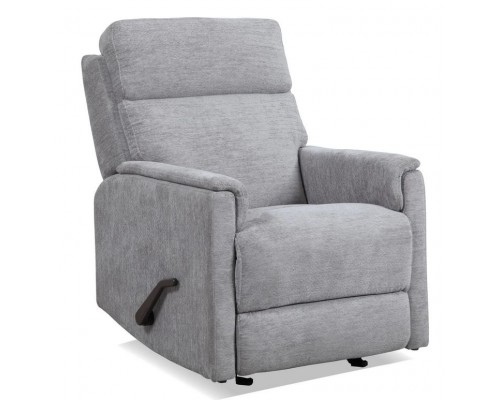 Compact Moon Gray Fabric Perfect Match Gliding Recliner